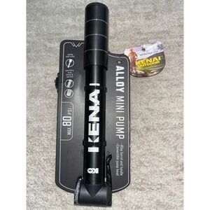 Kenai Alloy Mini Pump 80 PSI Presta Schrader Valve Black Portable Bicycle